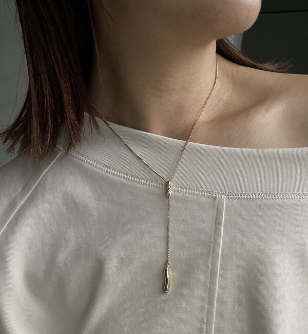  「〈GOLDY/ゴールディ〉ツイストYネックレス」|リング|ゴールド