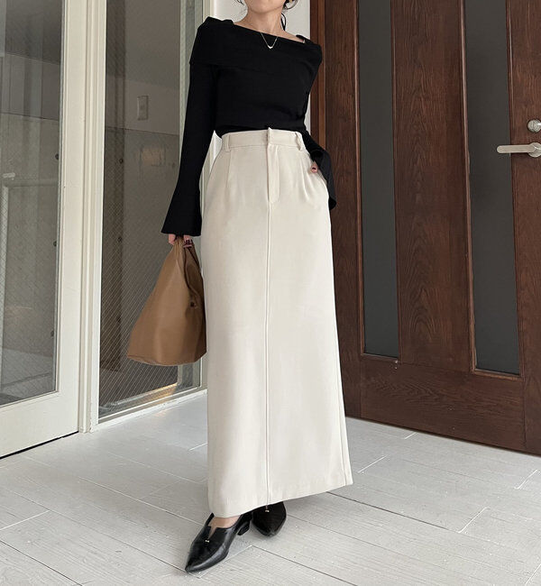  「【お気に入り累計2万超え/全骨格◎/低身長サイズ】マキシIラインスカート」|スカート|