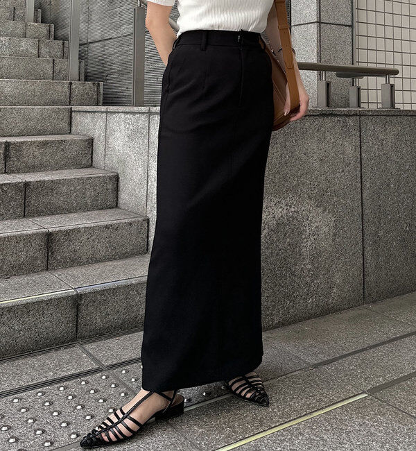  「【お気に入り累計2万超え/全骨格◎/低身長サイズ】マキシIラインスカート」|スカート|