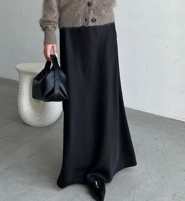  「【新色/ブラウン】バイアススカート」|スカート|