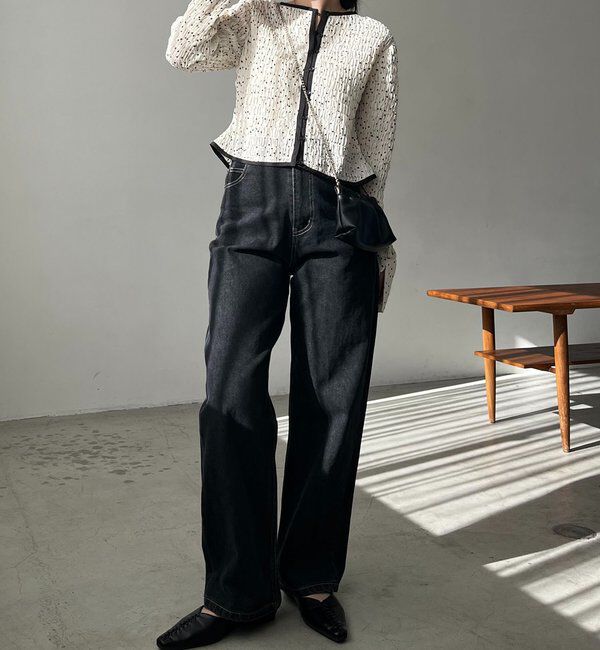  「ドットシャーリングブラウス」|シャツ・ブラウス|