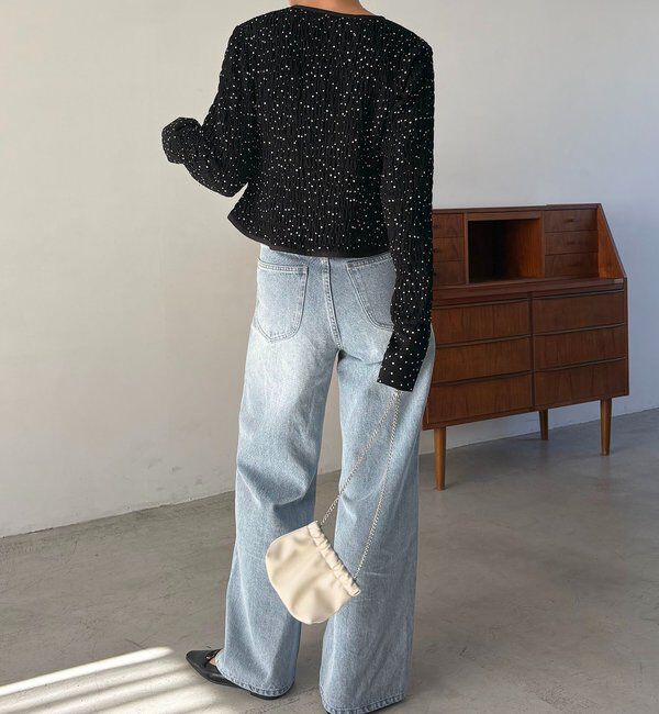  「ドットシャーリングブラウス」|シャツ・ブラウス|