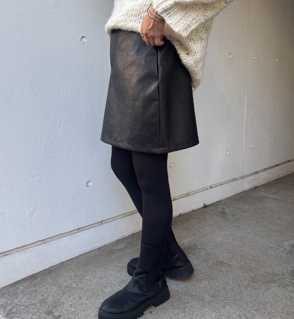  「レザーミニスカート」|スカート|