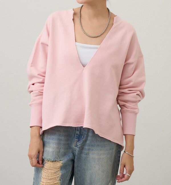  「【26SS予約】スキッパースウェット」|Tシャツ・カットソー|ピンク