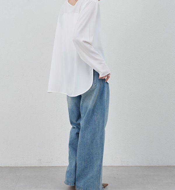  「【26SS予約】サイドスリットブラウス」|シャツ・ブラウス|