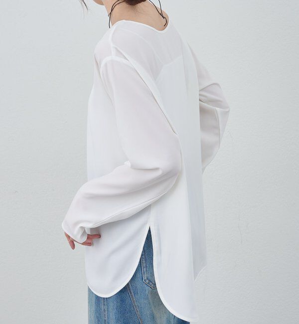  「【26SS予約】サイドスリットブラウス」|シャツ・ブラウス|