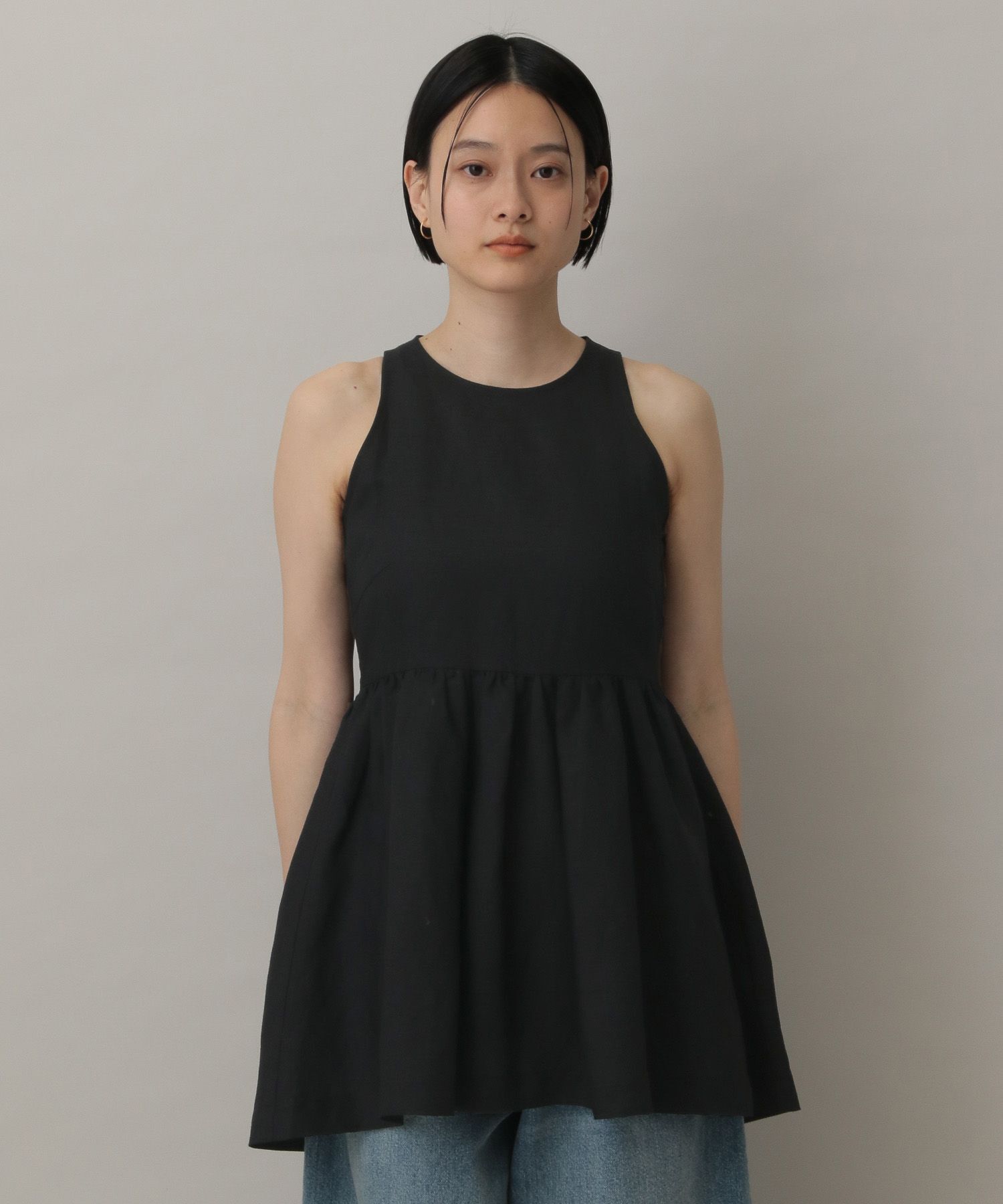 A part by 「レーヨンリネンノースリーブチュニック」|シャツ・ブラウス|