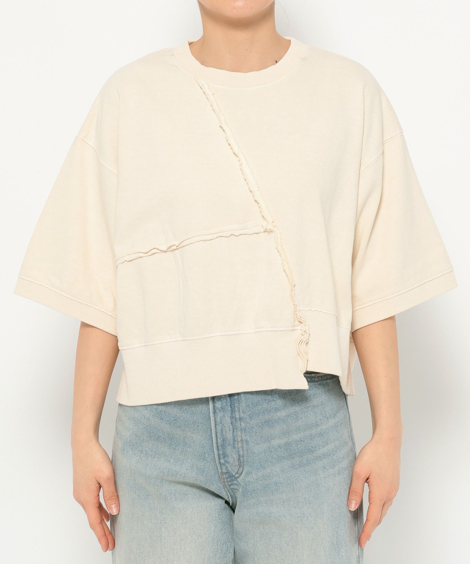 LOWRYS FARM「【選べるSHORT&LONG丈あり】ピグメントリメイク５Ｓ」|Tシャツ・カットソー|