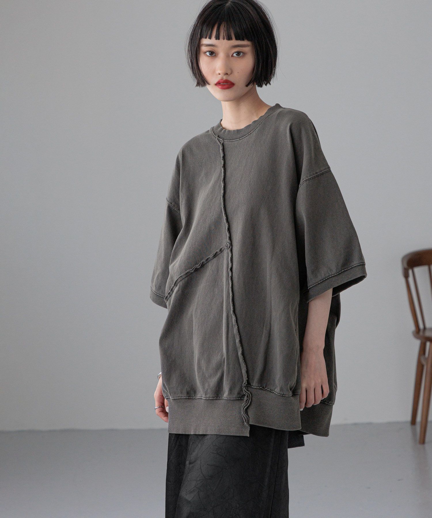 LOWRYS FARM「【選べるSHORT&LONG丈あり】ピグメントリメイク５Ｓ」|Tシャツ・カットソー|