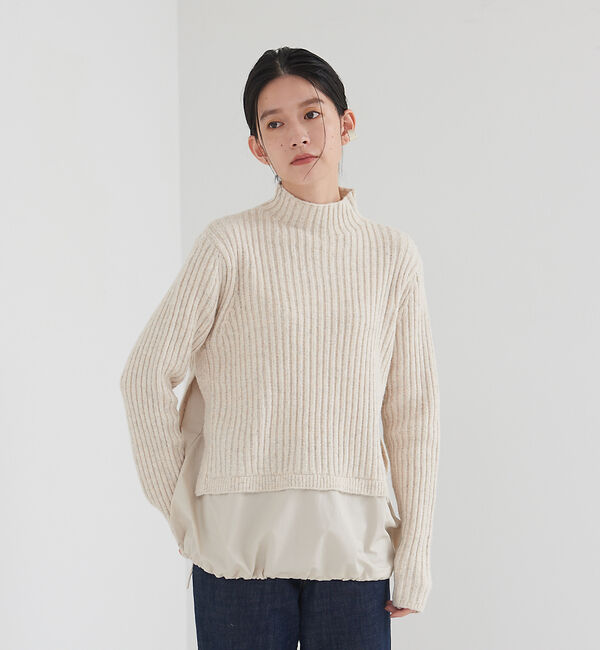 collex「エアリヤーン2WAYプルオーバー」|ニット・セーター|