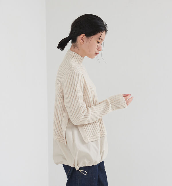 collex「エアリヤーン2WAYプルオーバー」|ニット・セーター|