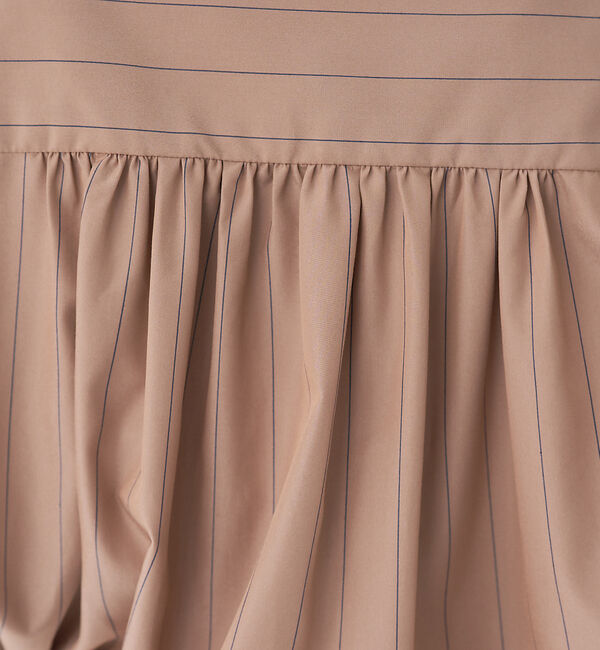 collex「＜手洗い可能＞ ストライプスタンドカラーシャツ」|シャツ・ブラウス|