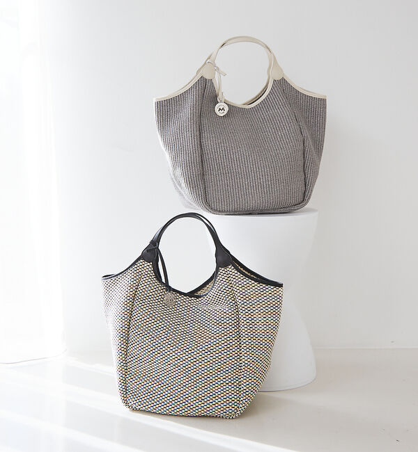 collex「【MARCO MASI】【別注】 レザーハンドル ラフィア トートバッグL」|トートバッグ|