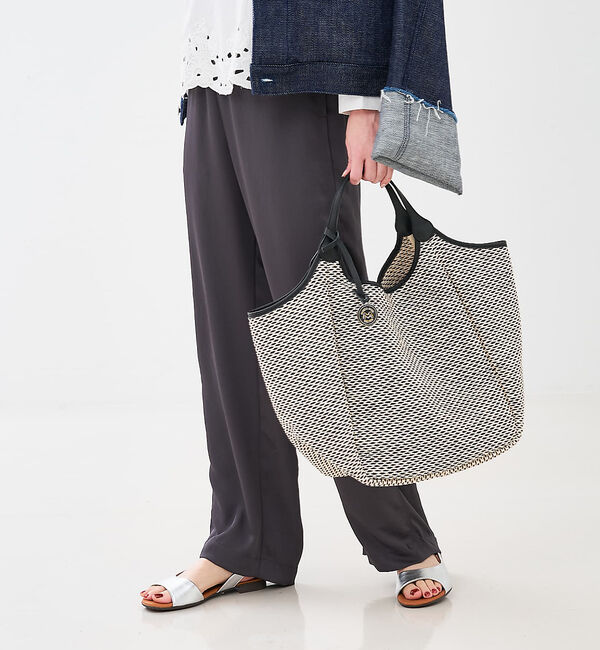 collex「【MARCO MASI】【別注】 レザーハンドル ラフィア トートバッグL」|トートバッグ|