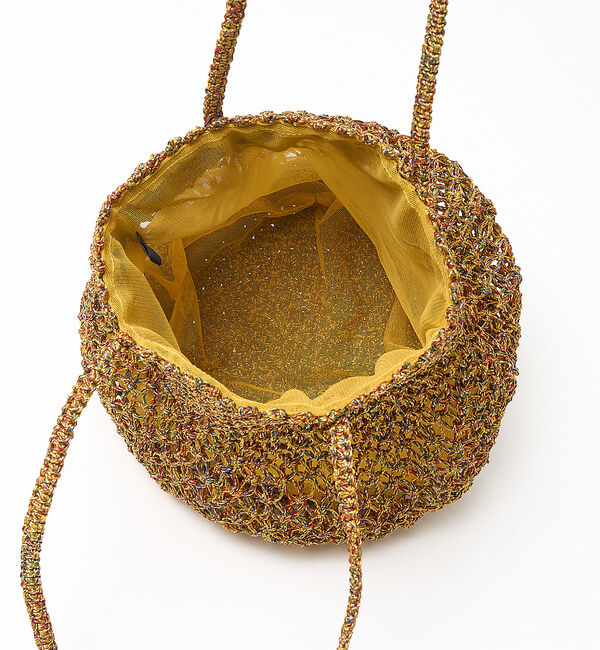 collex「【ANANS】SMALL マクラメメタリック ラウンド トートバッグ」|トートバッグ|