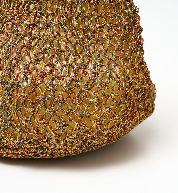 collex「【ANANS】SMALL マクラメメタリック ラウンド トートバッグ」|トートバッグ|