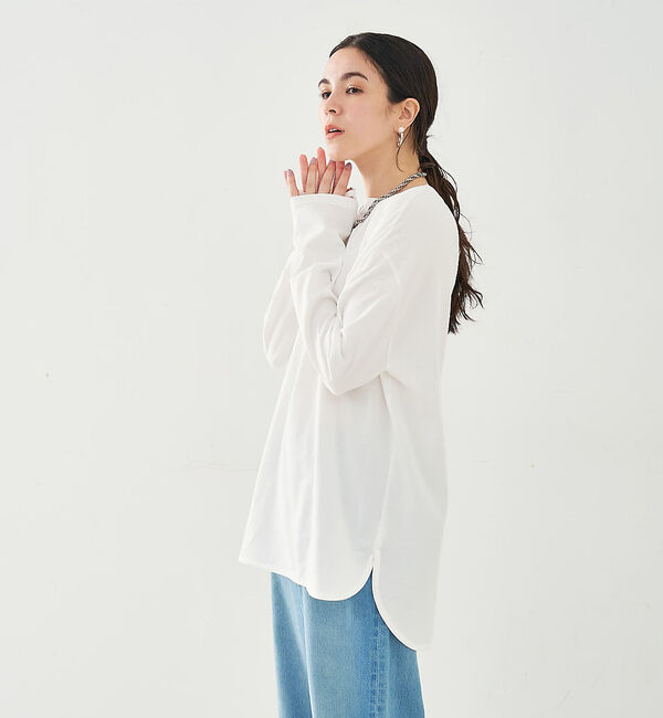 collex「バックボタンカットプルオーバー」|Tシャツ・カットソー|