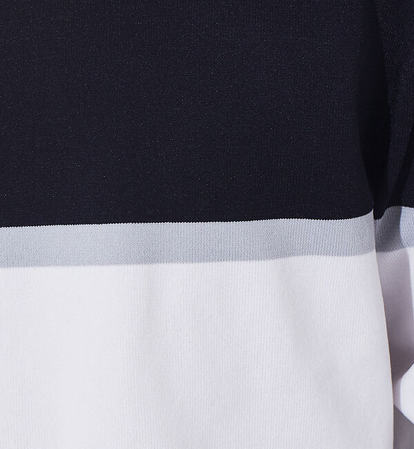 ABAHOUSE「【ウォッシャブル】パネルボーダー　ニット」|ニット・セーター|