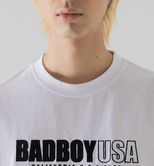 ABAHOUSE「【BADBOY / バッドボーイ】USA ロゴ パロディ Tシャツ」|Tシャツ・カットソー|