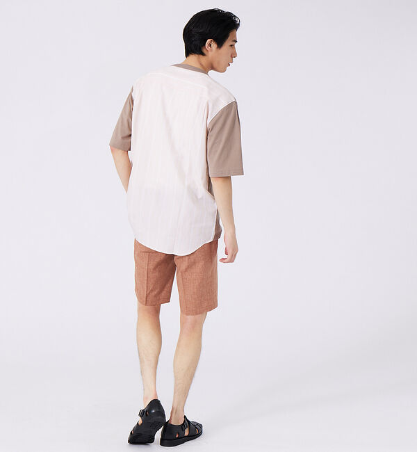 ABAHOUSE「切替ストライプ コンビネーション Tシャツ」|Tシャツ・カットソー|