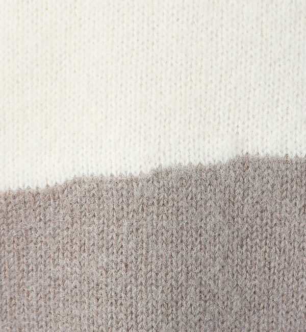 ABAHOUSE「【配色】シャギー モヘア  ニット / プルオーバー」|ニット・セーター|