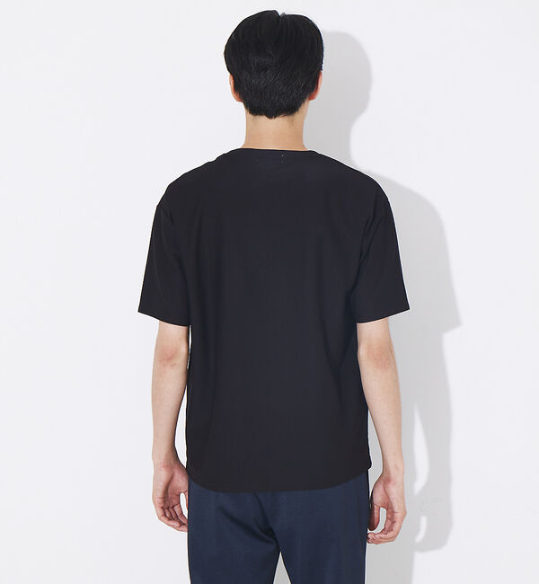 ABAHOUSE「カルゼ ワンボタン ポケット カラー Tシャツ」|Tシャツ・カットソー|