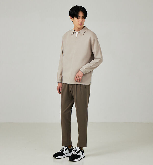 ABAHOUSE「【ナチュラルストレッチ】スキッパー ニットポロシャツ」|ポロシャツ|