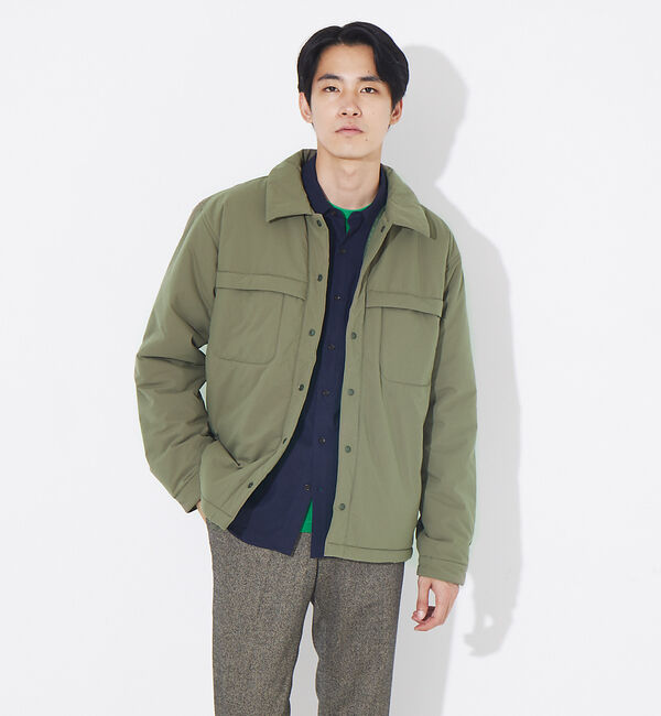 ABAHOUSE「【別注 DESCENTE / デサント】ライトパフ シャツブルゾン」|ブルゾン・スタジャン|