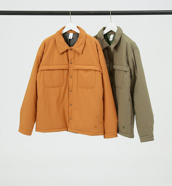 ABAHOUSE「【別注 DESCENTE / デサント】ライトパフ シャツブルゾン」|ブルゾン・スタジャン|
