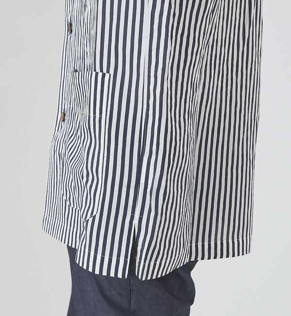 ABAHOUSE「【ストライプ】ラペル シャツジャケット」|シャツ・ブラウス|