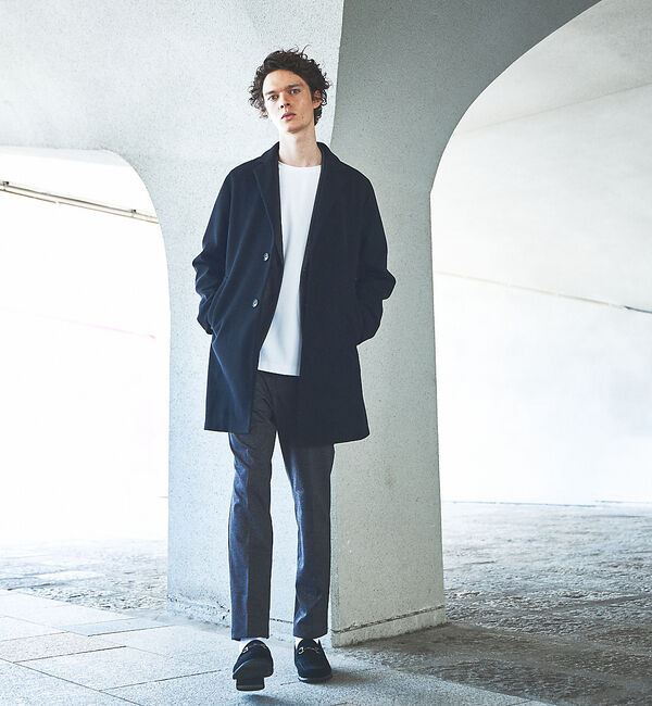 ABAHOUSE「ニットメルトン チェスターコート」|その他|