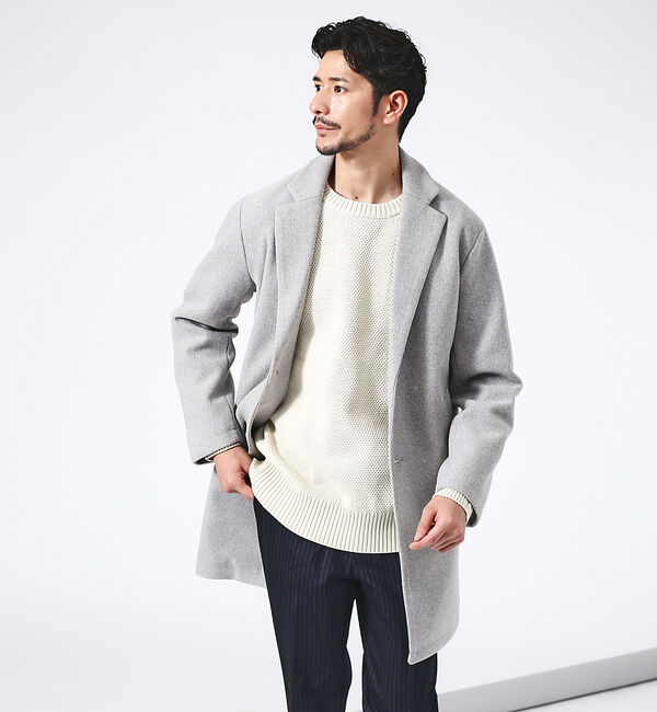 ABAHOUSE「ニットメルトン チェスターコート」|その他|