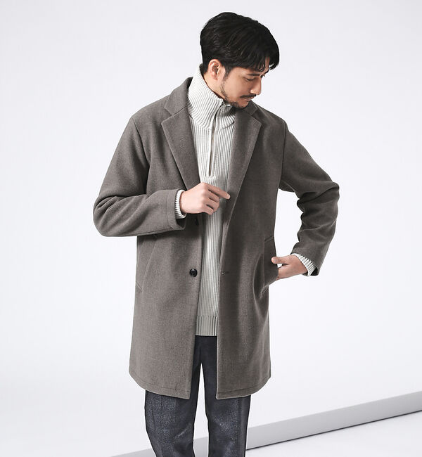 ABAHOUSE「ニットメルトン チェスターコート」|その他|