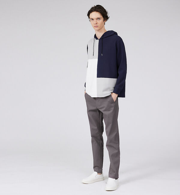 ABAHOUSE「【シルキーダンボール】パネル切替 パーカー」|パーカー|