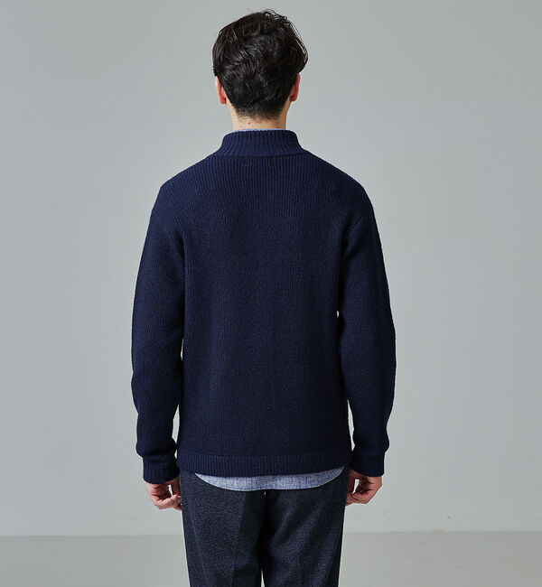 ABAHOUSE「フライフロント ドライバーズニット / ブルゾン」|ニット・セーター|