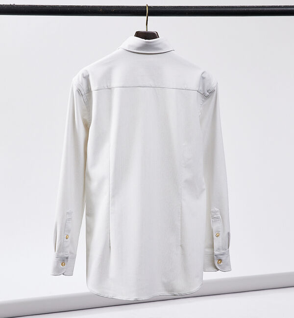 ABAHOUSE「【FLEX SHIRTS / Dry Moment使用】ミジン ストライプシャツ」|シャツ・ブラウス|