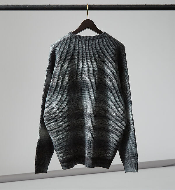 ABAHOUSE「【AH ABAHOUSE】グラデーション ルーズ ニットプルオーバー【ユニセック」|ニット・セーター|