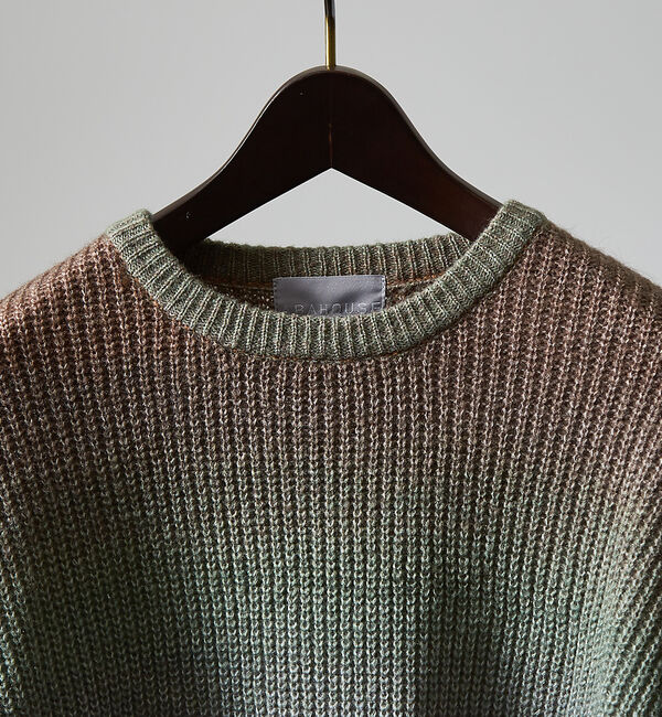 ABAHOUSE「【AH ABAHOUSE】グラデーション ルーズ ニットプルオーバー【ユニセック」|ニット・セーター|