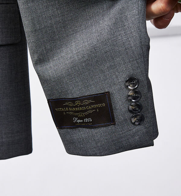 ABAHOUSE「【セットアップ対応/CANONICO】Super120トロピカルウール  ジャケ」|テーラードジャケット|