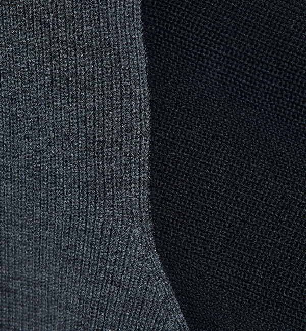 ABAHOUSE「バイカラー  片畦 ニットポロシャツ」|ポロシャツ|