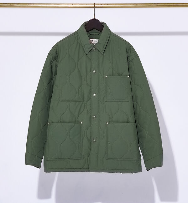 ABAHOUSE「【Traditional Weatherwear】キルティング ワークジャケット」|ブルゾン・スタジャン|カーキ