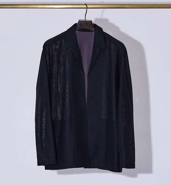 ABAHOUSE「【シアー素材】ラペル カーディガン / サマージャケット」|カーディガン|