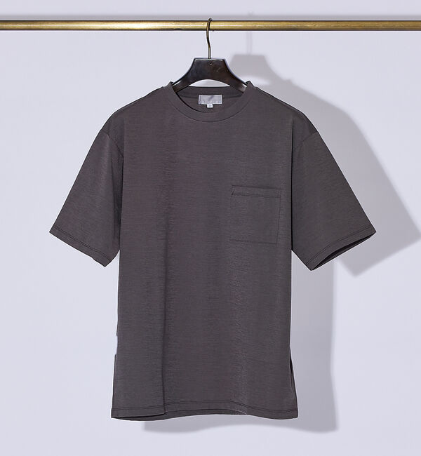 ABAHOUSE「エアファンクション ポケットTシャツ」|Tシャツ・カットソー|チャコールグレー