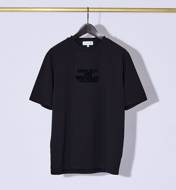 ABAHOUSE「【ブラシプリント】グラフィックTシャツ」|Tシャツ・カットソー|ブラック