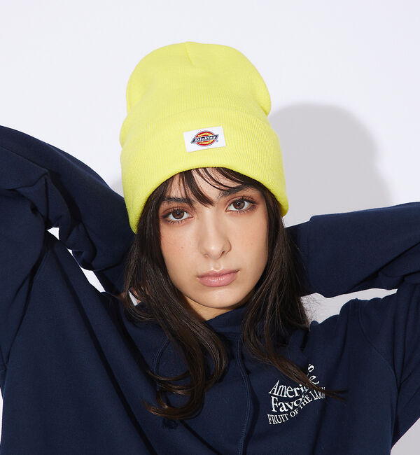 ABAHOUSE「【DICKIES/ディッキーズ】Knit-watch/定番ニットキャップ/リブ編」|その他|イエロー