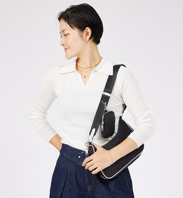 ABAHOUSE「【cheek/ チーク】square sholder/スクエア ショルダーバッグ」|ショルダー・メッセンジャー|