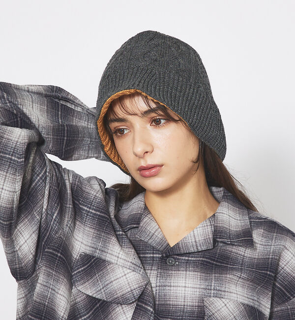 ABAHOUSE「【RUBEN/ルーベン】REVERSIBLE KNIT BUKET HAT/リバ」|その他|