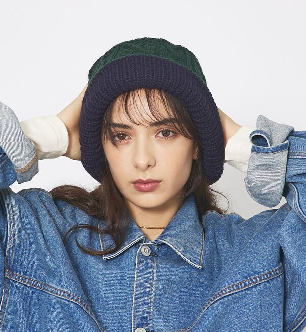 ABAHOUSE「【RUBEN/ルーベン】REVERSIBLE KNIT BUKET HAT/リバ」|その他|