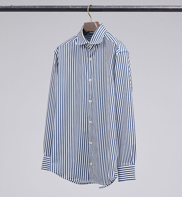 ABAHOUSE「【FLEX SHIRTS】Dry Moment ロンドンストライプ 長袖 シャツ」|シャツ・ブラウス|
