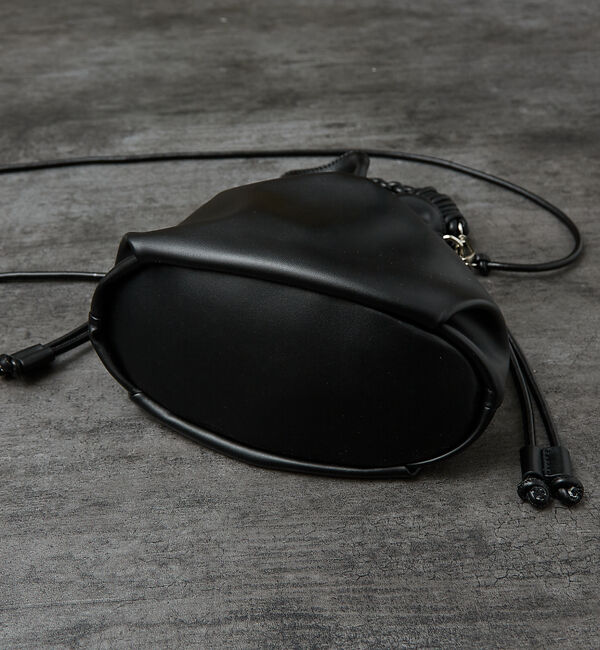 ABAHOUSE「【マルチウェイ】 フェイクレザー 巾着ショルダーバッグ / ユニセックス」|ショルダー・メッセンジャー|